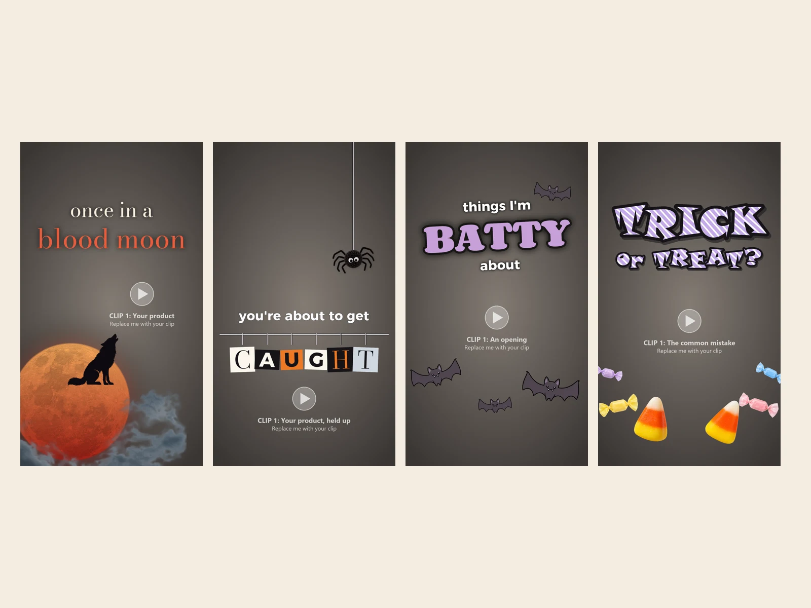 Halloween Reel Template Pack