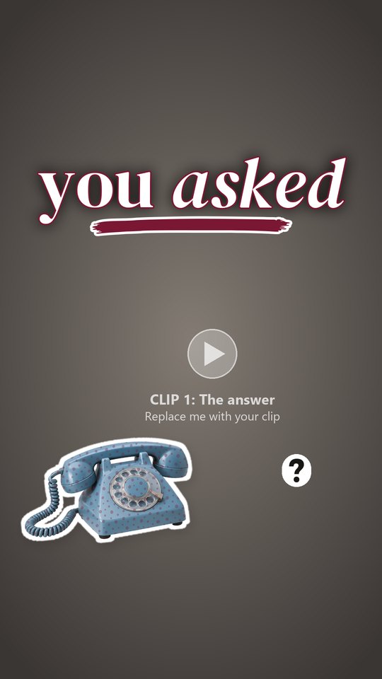 A real customer question: its Reel cover
