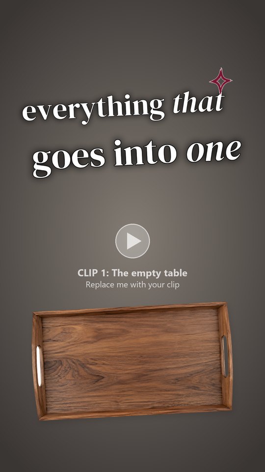 Everything that goes into one: its Reel cover